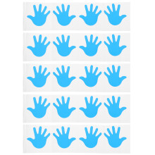 10 Pairs Palm Print Decoration Child Handprint Stickers Home Pvc Wall