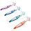 4Pcs Double Sided Denture Brushes with Nylon Bristles Assorted Colors 1
