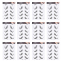 12 Sheets Eyebrow Tattoo Transfer Shaping Stickers