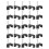 100Pcs Black Wire Fixing Clips Half Clamps with Nails Sturdy Support 1