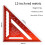 Carpenter Square 12 Inch Aluminum Rafter Square Carpenter for Woodworking, Sturdy Angle Drawing Measuring Ruler 7