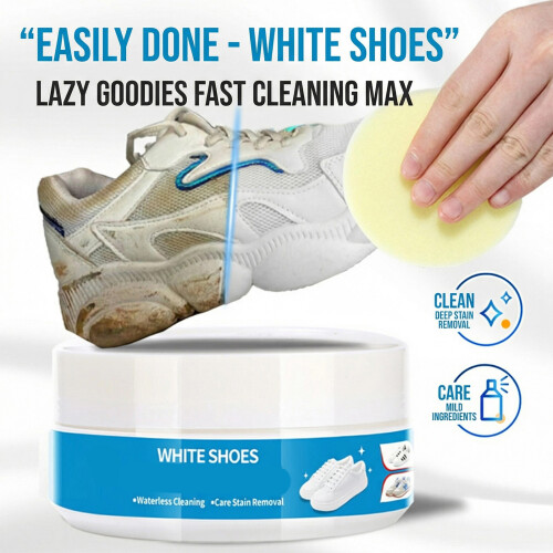 White Shoe Cleaner Cream, Multipurpose None Wash Stable Comes-2 2