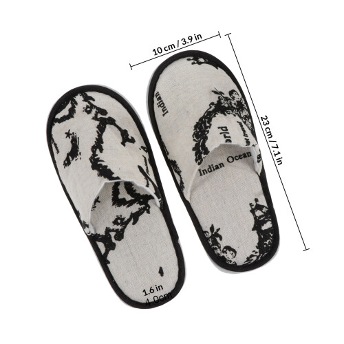 Soft Slippers Disposable Cloth White 2 Pairs 1