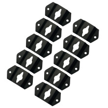10Pcs Iron Hanging Speaker Brackets Black for Surround Sound