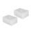 Masteelf 12 Pcs Clear Record Cd Case Dvd Organizer 13.5x19cm White 1