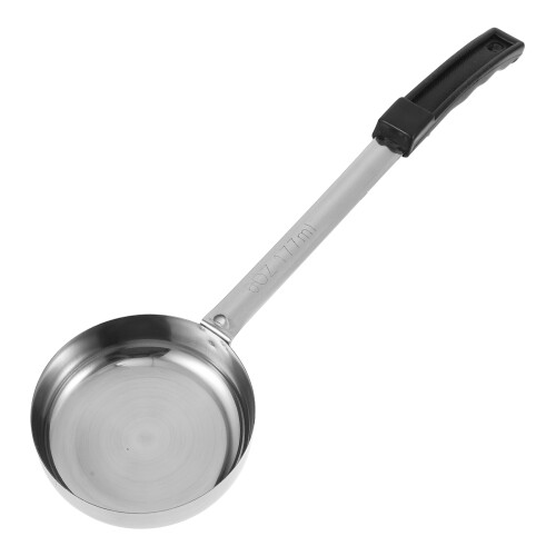 Premium Portion Control Ladle Black Long Serving Spoon Stainless