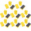 Mini Dry Erasers Yellow 24pcs 2.8x1.6x0.8in 1