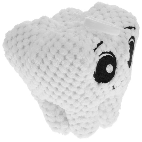 Craft Pendant White Plush Bag Accessory 1set