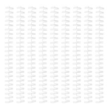 50Pcs White Iron Wire Binding Spines for Office and School Use
