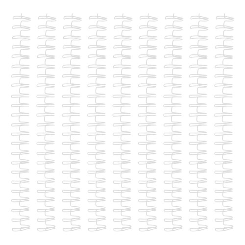 50Pcs White Iron Wire Binding Spines for Office and School Use