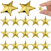 50Pcs Christmas Tree Topper Golden Star Plastic Xmas Treetop Decor