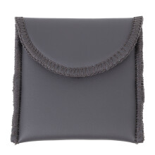 1Pc Black PU Hearing Aid Pouch Small Supple Protective Storage Bag