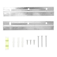 1Set Appendi Quadri in Ferro Argento Kit Interbloccante Per Casa