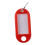 40 Pcs Assorted Key ID Label Tags Split Ring Keyring Keychain (Red). 4