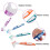 4Pcs Double Sided Denture Brushes with Nylon Bristles Assorted Colors 5