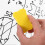 Mini Dry Erasers Yellow 24pcs 2.8x1.6x0.8in 7