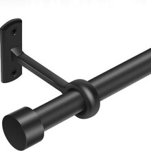 Adjustable Curtain Rod 2848 Inches Heavy Duty Metal Ceiling Mount Curtain Track for Windows