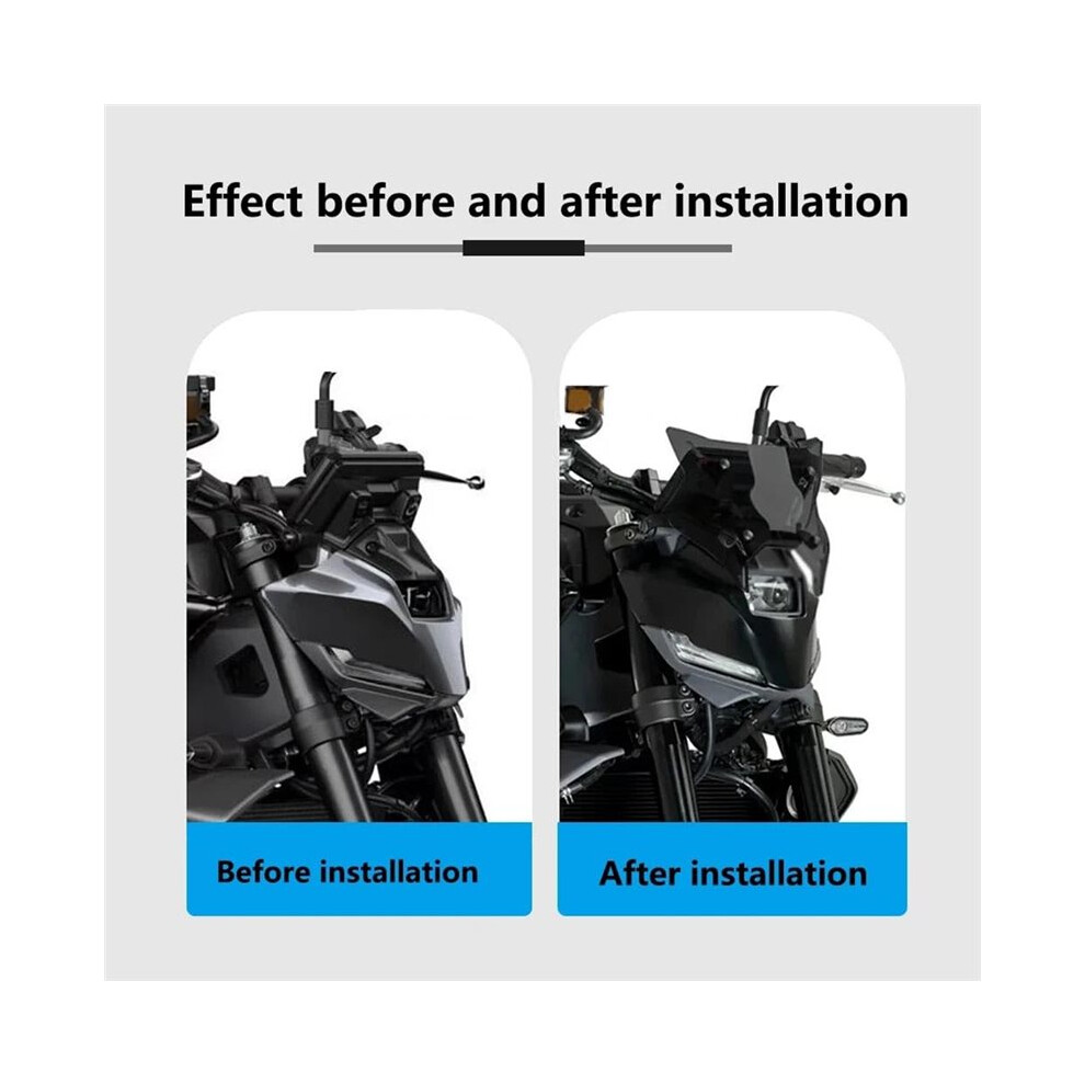 Motorcycle Windshield Sport Windscreen For Mt-09 Mt09 2024-2025 Wind Deflectors Accessories 4713395389549