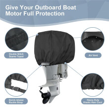 Outboard Motor Cover - Waterproof Heavy Duty Boat Engine Hood Cover - for Motor 115-225HP