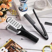 2 Pezzi Spazzola A Pinza A Doppia Faccia e Pettine Piatto per Lisciare I Capelli Pettine Lisciante per Capelli