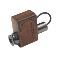 Clip Pickup Transducer for Acoustic Classic Guitar with Wood Case 6.35mm Jack for Ukulele Kalimba Mandolin