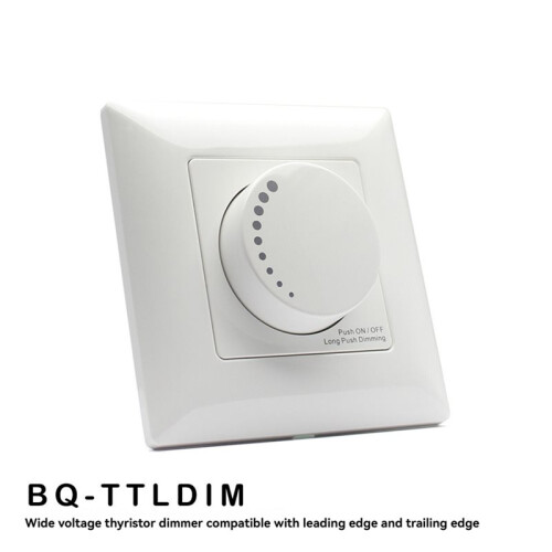 Rotary Dimmer  for 5-300W Dimmable LED, CFL and Incandescent Light Bulbs Flush Mounted Light 1