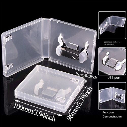50pcs USB Flash Drive Boxes Protector Transparent Clear Storage Case Dustproof USB Stick Packaging for Memory Drives 1