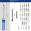 32Pcs Precise Double Scale Preset 1/4" Adjustable Torque Wrench Set for Bicycle Motorcycle Repair Socket Spanner Set 6