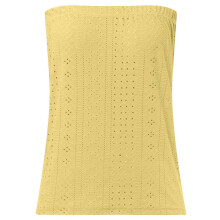Women's Tube Tops Summer Casual Bandeau Tank-light yellow S