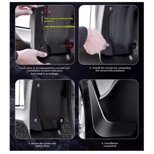 Bavettes de Protection avec Vis pour  K8 Berline 2021-2025 1