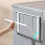 Space-Saving Magnetic Shelf Foldable Laundry Room Organizer Magnetic Folding Storage Rack for Washing Machine White 3