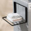 Space-Saving Magnetic Shelf Foldable Laundry Room Organizer Magnetic Folding Storage Rack for Washing Machine White 7