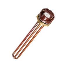 DN32 Element Grzejny Miedziany z Termostatem 220 V Podgrzewacz Wody z Regulatorem Temperatury