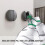 Wall Mounted Folding Hook Aluminum Coat Rack Silver Foldable SpaceSaving Hanger for Bathroom Kitchen 3