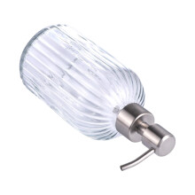 Glass Soap Dispenser with LeakProof Rotatable Pump, Refillable Bottle for Shampoo and Conditioner