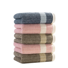 Cotton Bath Towel 34x76cm Soft Absorbent Multicolored Design for Adults Thickened and Compact