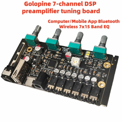 7-Channel for DSP Preamplifier Tuning Board 7-Way Independent 15 Segment EQ 1pc 1