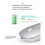 Rechargeable Wireless Mouse -Compatible 2.4GHz Dual Modes Computer Mice with  Receiver for PC Laptop 5