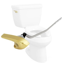 Side Mount Toilet Handle for 87115-VF,Toilet Flush Handle Replacement Kit Toilet Lever for Tank