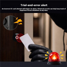 Tuya Invisibles Door Lock IC Card Access Keyless Entry No-Drill Motorized for Wooden Doors