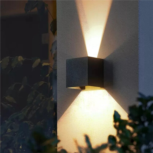 Motion Sensor Wall Lamp: Modern Aluminum Acrylic Sconce for Indoor Lighting Black 2