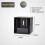 Motion Sensor Wall Lamp: Modern Aluminum Acrylic Sconce for Indoor Lighting Black 6