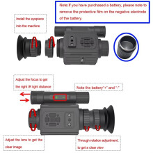NK006 Mounted Telescope Camera 850nm/940nm Infrared Night Vision Helmet Telescope for Hunting 940nm