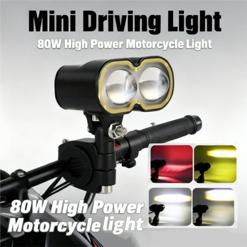 Driving Lights Motorcycle High-Brightness Hi/Lo  Auxiliary Light Spotlight External Modified for Motorcycle 1