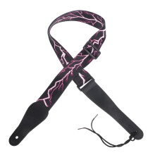Adjustable Guitar Strap with Ergonomic Shoulder Support, Reinforced Ends, Unique Pattern for Electric and Bass Guitars