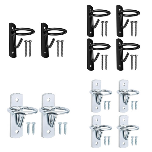 Crochet de seau Stable avec vis, accessoire de-argent 4 pièces 1