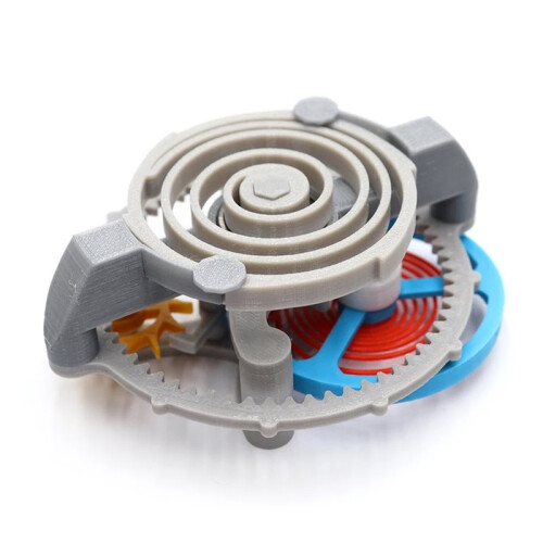 Mechanical Clock Internal Structure Model 3D Printing DIY Movement Winding Gear Device Educational Desktop Display Toy 1