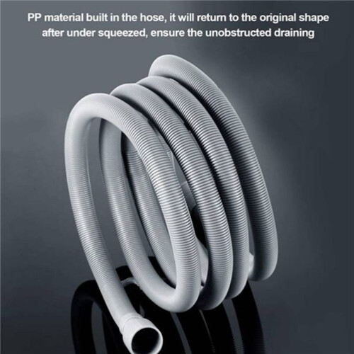 2X Automatic Drum Washing Machine Drain Pipe Drain Hose Fittings, 4 Meter 2