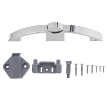 1Pc Zinc Alloy Button Lock for Cabinet Rv Durable Flexible Silver