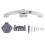 1Pc Zinc Alloy Button Lock for Cabinet Rv Durable Flexible Silver 1